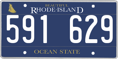 RI license plate 591629
