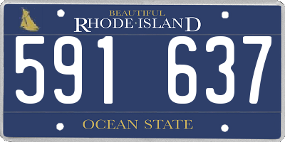 RI license plate 591637