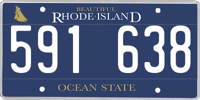 RI license plate 591638
