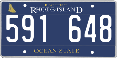 RI license plate 591648