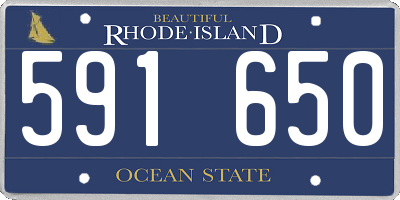 RI license plate 591650