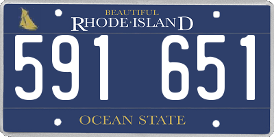 RI license plate 591651