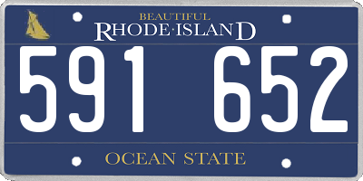RI license plate 591652