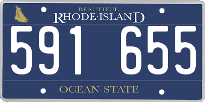 RI license plate 591655