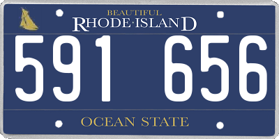 RI license plate 591656