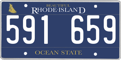 RI license plate 591659