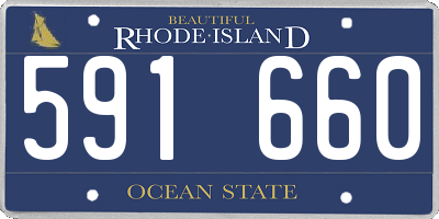 RI license plate 591660