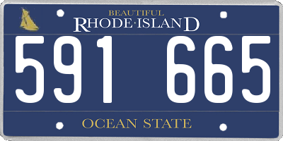 RI license plate 591665