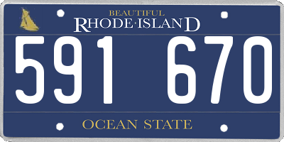 RI license plate 591670