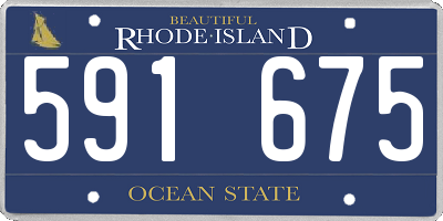 RI license plate 591675