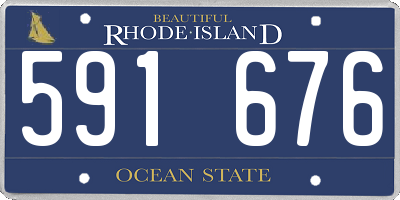RI license plate 591676