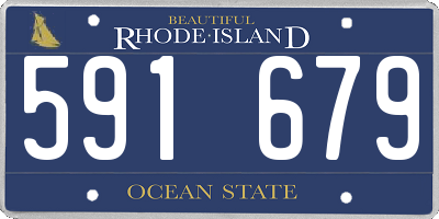 RI license plate 591679