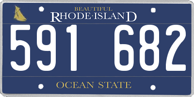 RI license plate 591682
