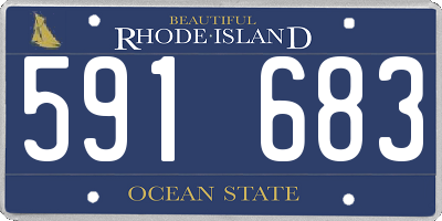 RI license plate 591683