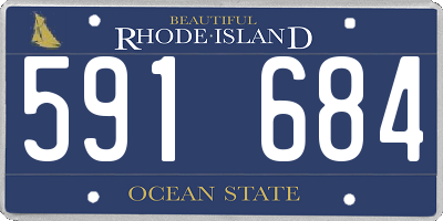 RI license plate 591684