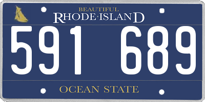 RI license plate 591689
