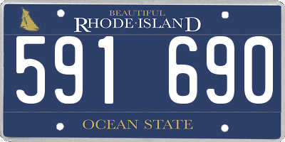 RI license plate 591690