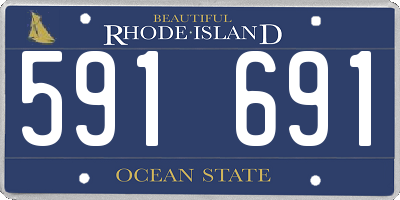 RI license plate 591691