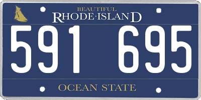 RI license plate 591695