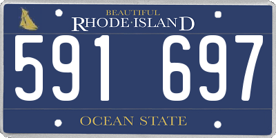 RI license plate 591697
