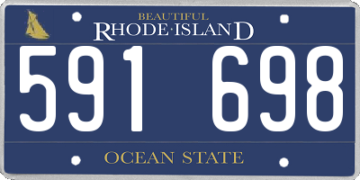 RI license plate 591698