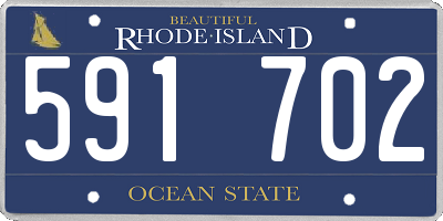 RI license plate 591702