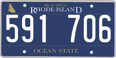 RI license plate 591706