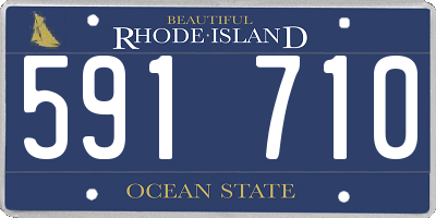 RI license plate 591710