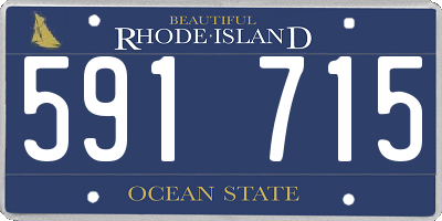 RI license plate 591715