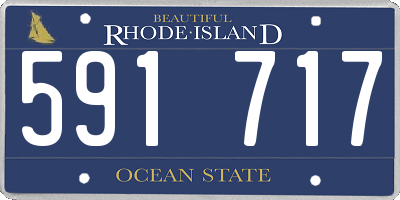 RI license plate 591717