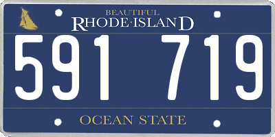 RI license plate 591719