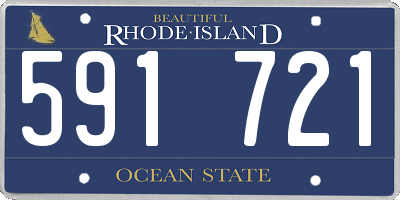 RI license plate 591721