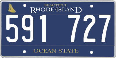 RI license plate 591727
