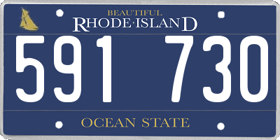 RI license plate 591730