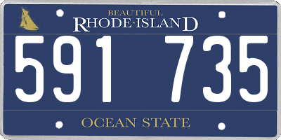 RI license plate 591735