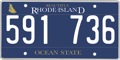 RI license plate 591736