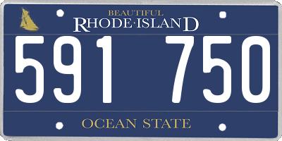 RI license plate 591750
