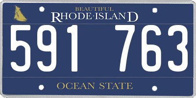 RI license plate 591763