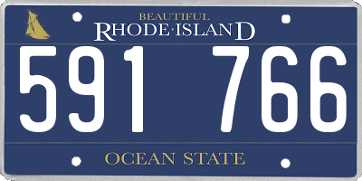 RI license plate 591766