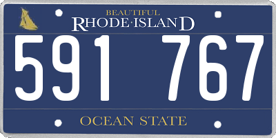 RI license plate 591767