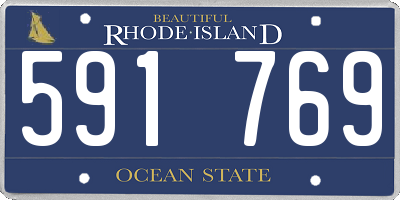 RI license plate 591769