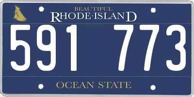 RI license plate 591773