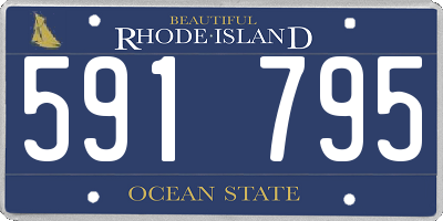 RI license plate 591795