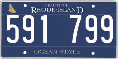 RI license plate 591799