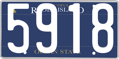 RI license plate 5918