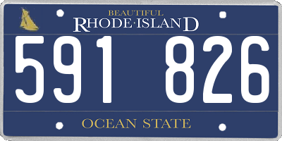 RI license plate 591826