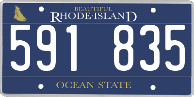 RI license plate 591835