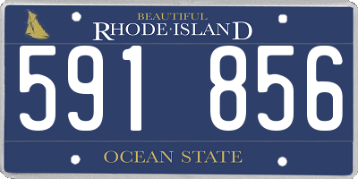 RI license plate 591856