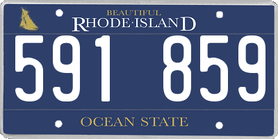 RI license plate 591859
