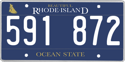 RI license plate 591872